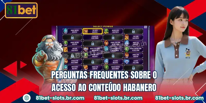 Perguntas frequentes sobre o acesso ao conteúdo Habanero